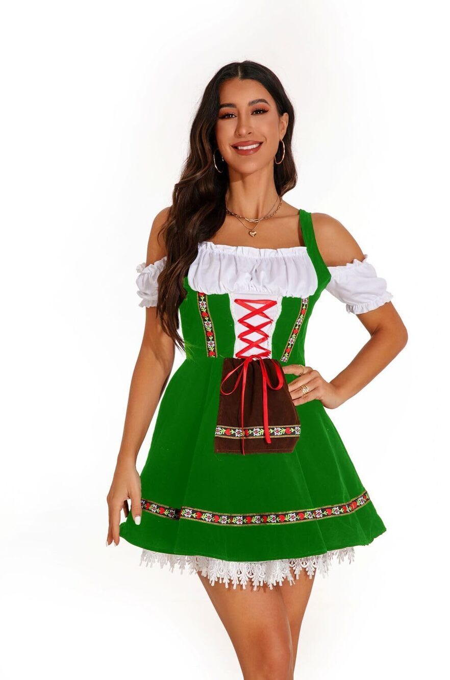 7249 Oktoberfest Costumes Sexy Garden Dirndl Dresses Oktoberfest Outfit